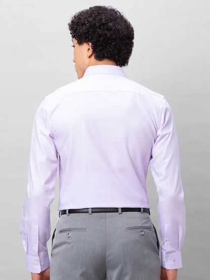 Park Avenue Men Purple Structured Slim Fit Cotton Formal Shirt