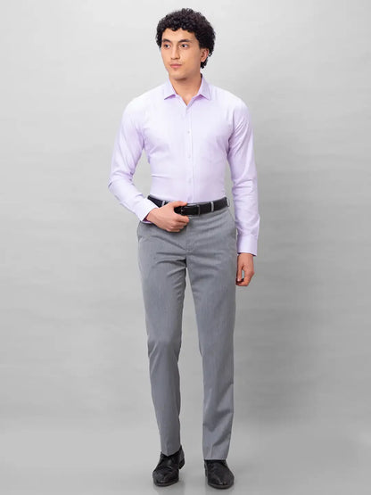 Park Avenue Men Purple Structured Slim Fit Cotton Formal Shirt