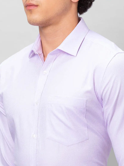 Park Avenue Men Purple Structured Slim Fit Cotton Formal Shirt