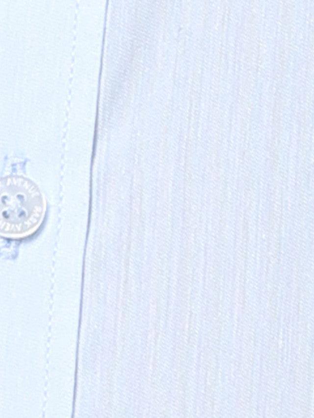 Park Avenue Blue Solid Slim Fit Polyester Blend Formal Shirt