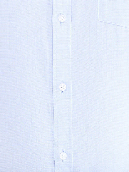 Park Avenue Blue Structure Slim Fit Cotton Formal Shirt