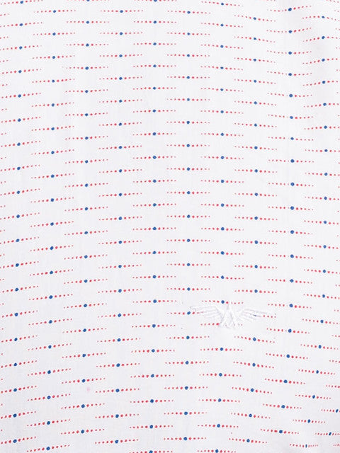 Park Avenue Men Red Slim Fit Printed Shirt