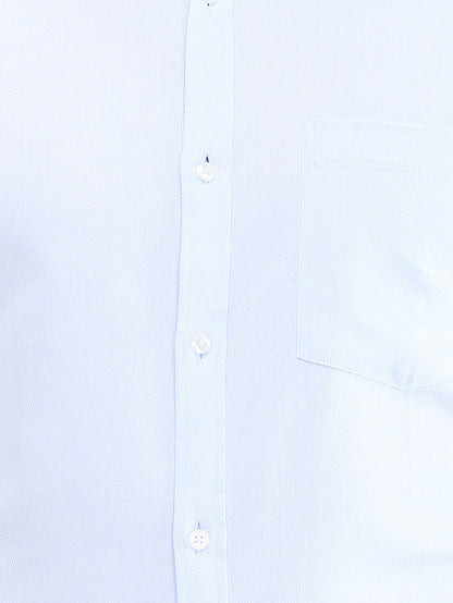 Park Avenue Blue Structure Slim Fit Cotton Formal Shirt