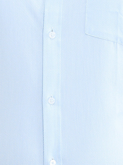Park Avenue Blue Structure Slim Fit Cotton Formal Shirt