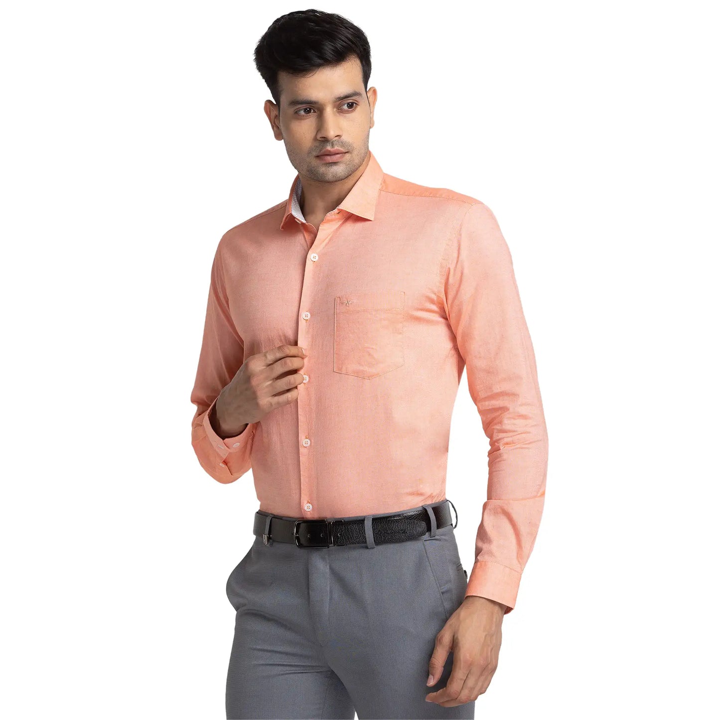 Men Green Neo Classic Fit Print Cotton Blend Trouser
