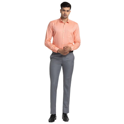 Men Green Neo Classic Fit Print Cotton Blend Trouser
