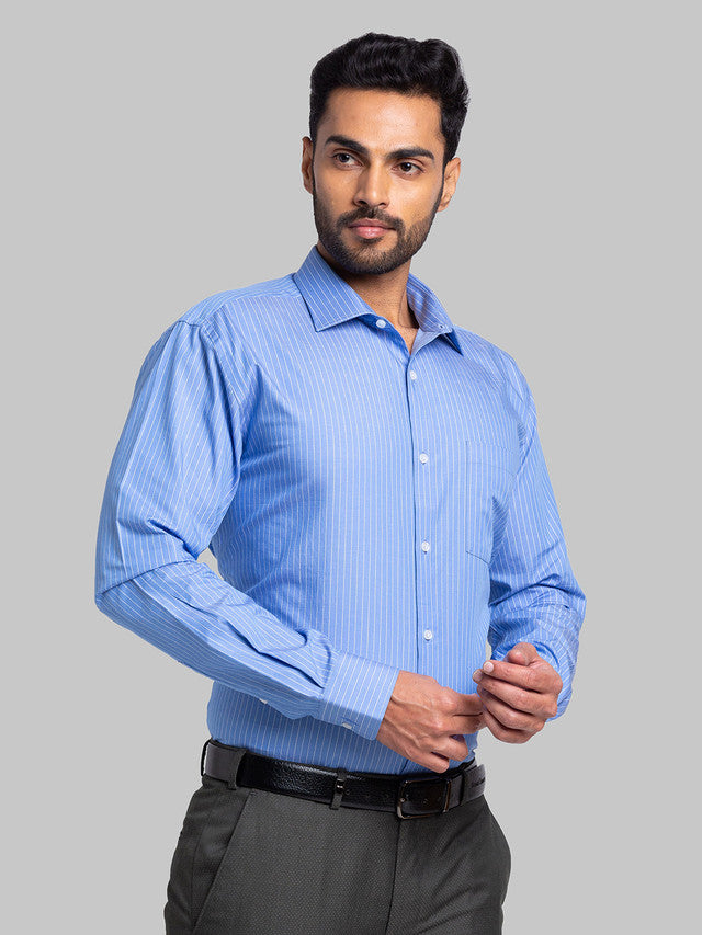 Park Avenue Men Green Self Design Super Slim Fit Trouser