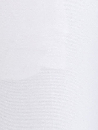 Park Avenue Men White Solid Slim Fit Trouser