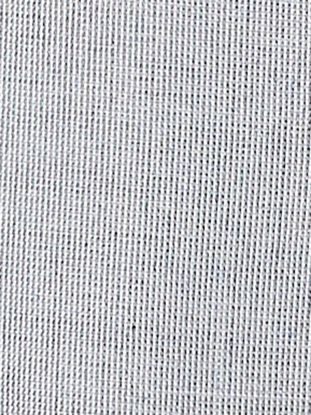 Park Avenue Men Grey Stripe Smart Fit Polyester Blend Trousers