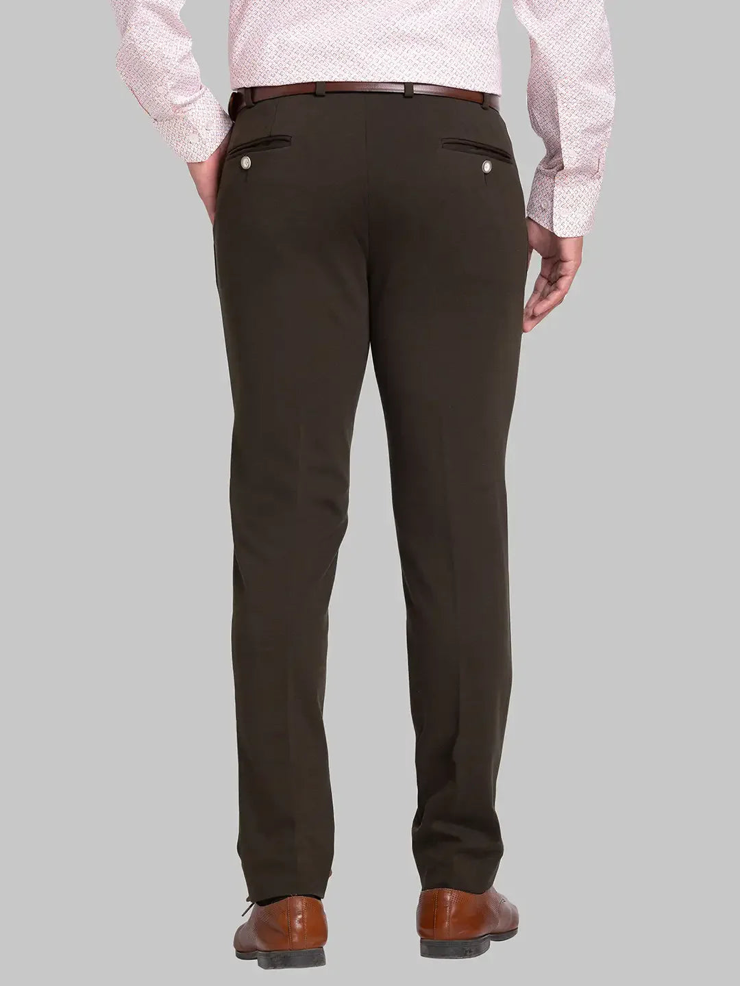 Men Green Active Fit Print Rayon Blend Trouser