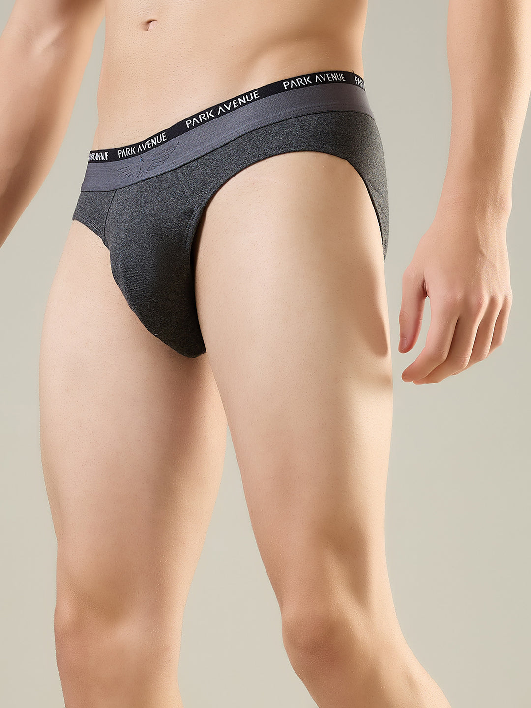 Park Avenue Men Grey Cotton Blend Brief