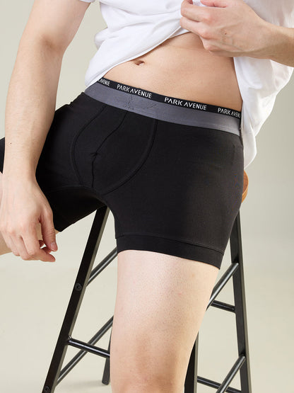 Park Avenue Men Black Cotton Blend Trunk