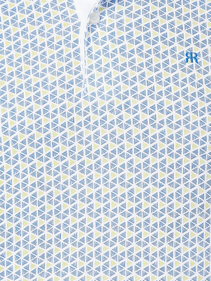 Raymond Blue Printed Modern Fit Cotton T-Shirt