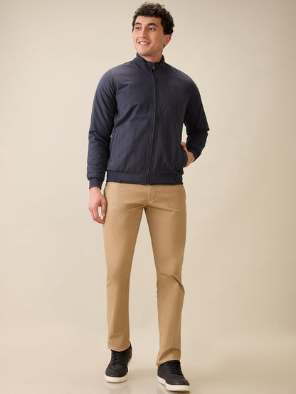 Raymond Men Grey Contemporary Fit Polyester Jacket