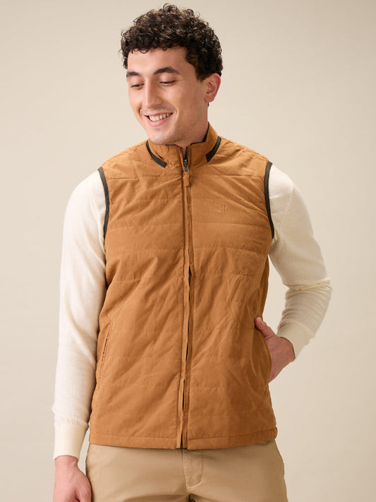 Raymond Men Green Contemporary Fit Polyester Jacket