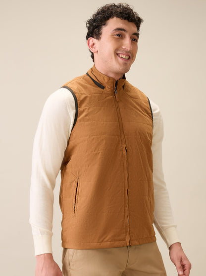 Raymond Men Green Contemporary Fit Polyester Jacket