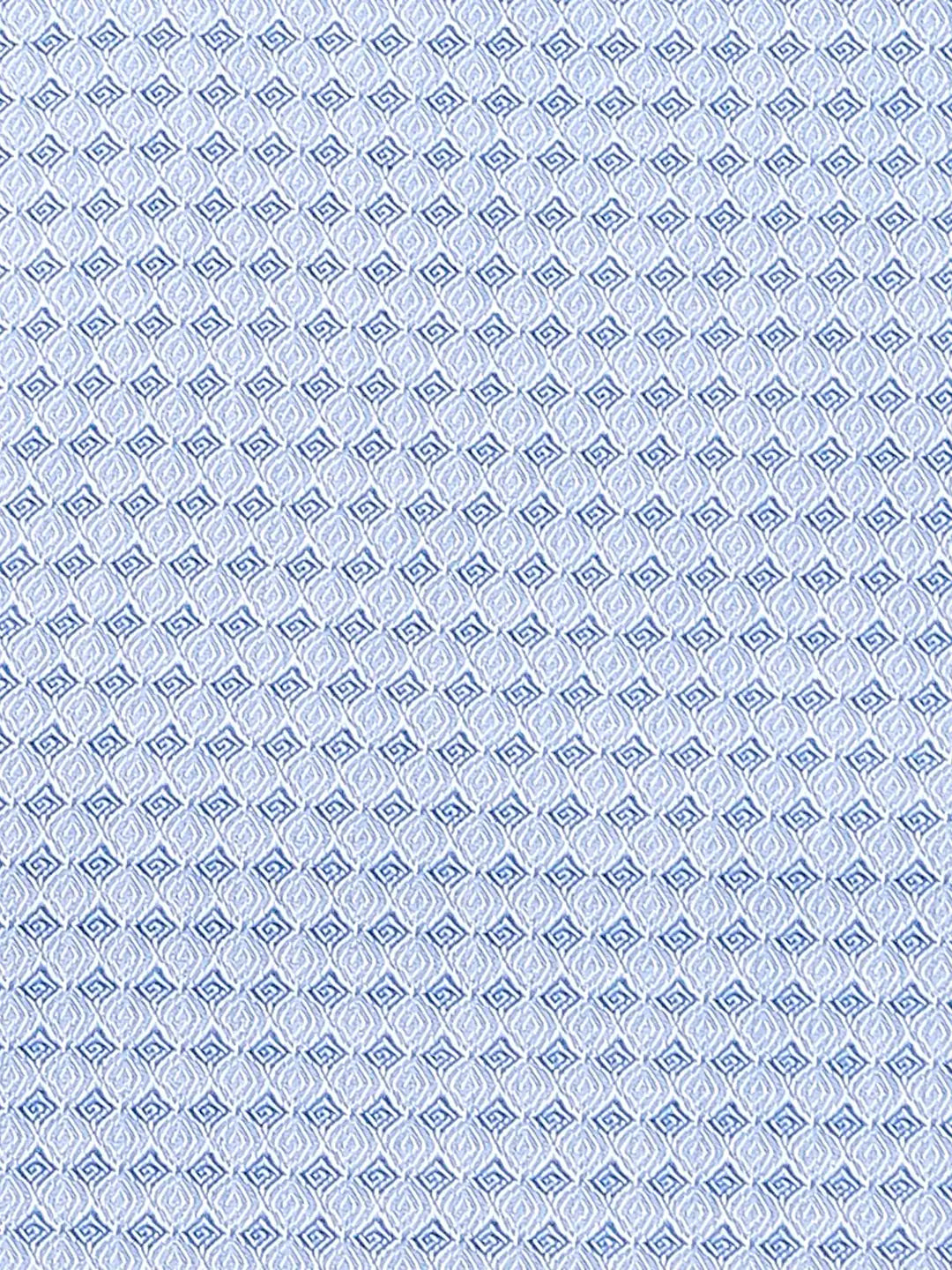 Raymond Men Blue Jacquard Contemporary Fit Cotton Shirts