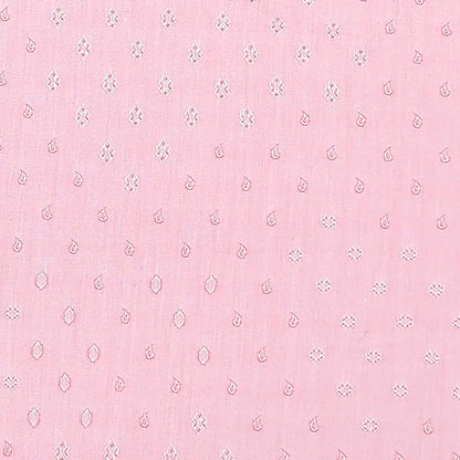 Raymond Men Pink Jacquard Contemporary Fit Cotton Casual Shirt