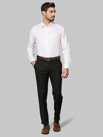 Raymond Pink Checks Contemporary Fit Full Sleeve Cotton Shirt