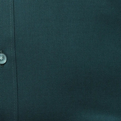 Men Green Contemporary Fit Solid  Cotton Full Sleeve Cutaway Collar Shirts