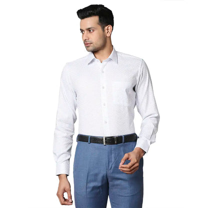Men Blue Contemporary Fit Checks Cotton Shirts