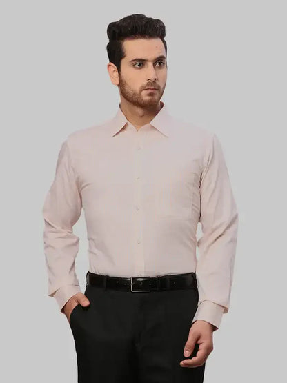 Men Orange Slim Fit Checks Cotton Shirts