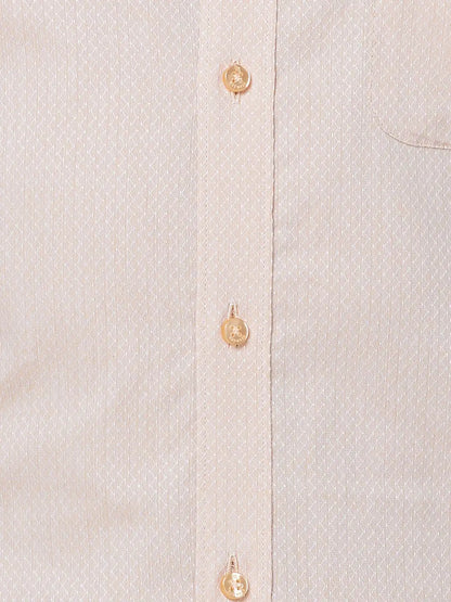 Raymond Men Orange Structure Slim Fit Cotton Shirt