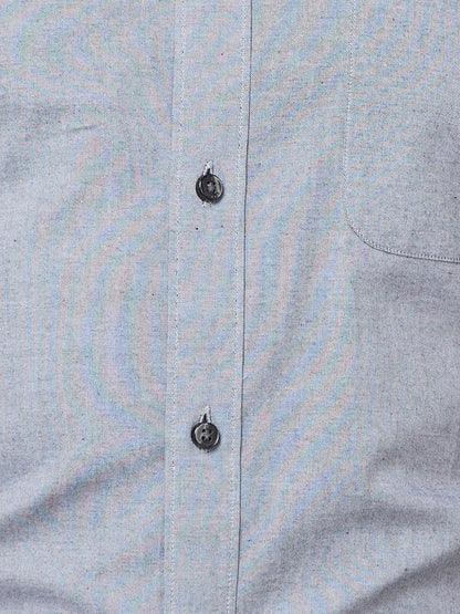 Raymond Men Grey Structured Slim Fit Cotton Formal Shirt