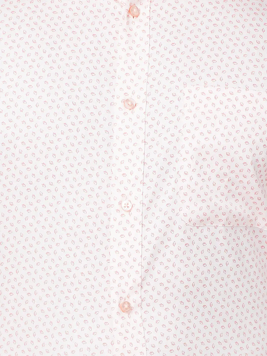 Raymond Men Red Structure Slim Fit Cotton Shirt