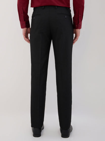 Raymond Men Maroon Structure Slim Fit Cotton Blend Shirt