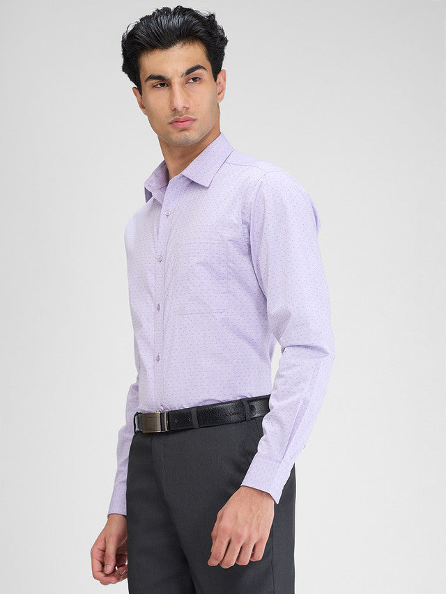Raymond Purple Structure Slim Fit Full Sleeve Cotton Shirt