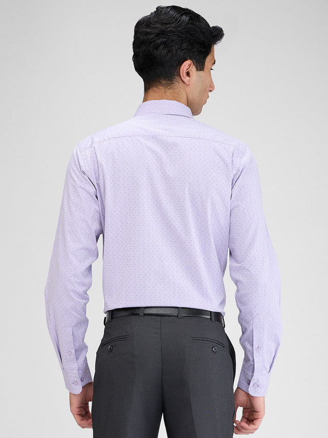 Raymond Purple Structure Slim Fit Full Sleeve Cotton Shirt