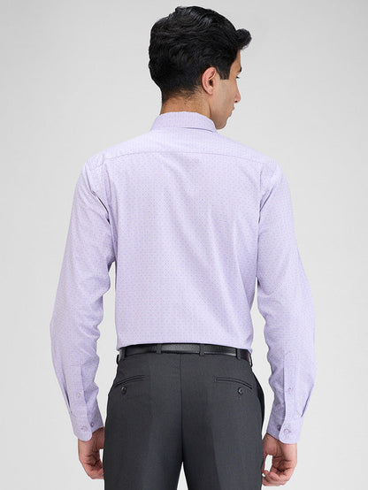 Raymond Purple Structure Slim Fit Full Sleeve Cotton Shirt