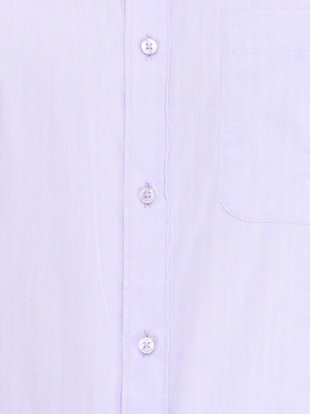 Raymond Purple Solid Slim Fit Full Sleeve Cotton Shirt