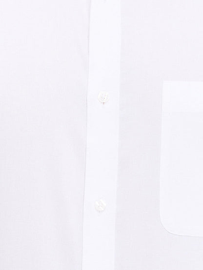 Raymond White Structure Slim Fit Full Sleeve Cotton Shirt