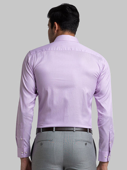 Raymond Men Purple Structure Slim Fit Cotton Shirt