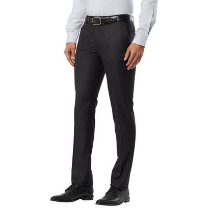 Raymond Black Slim Fit Polyester Blend Trouser