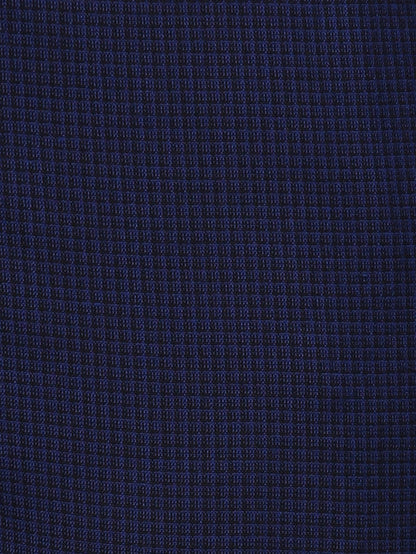 Raymond Men Blue Self Design Slim Fit Trouser