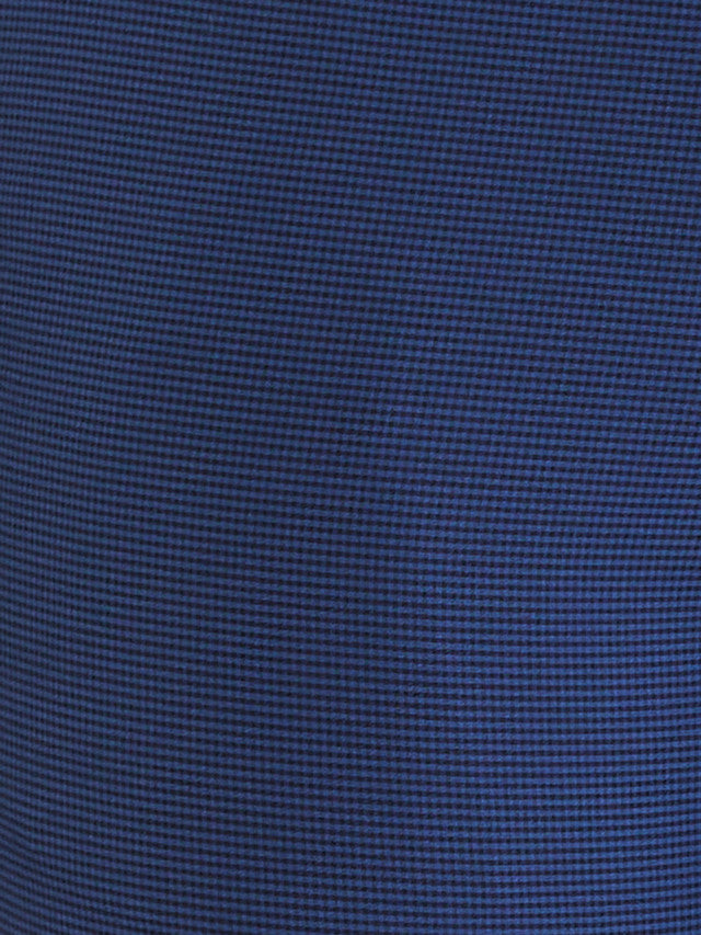 Raymond Blue Checks Slim Fit Terry Rayon Blend Trouser