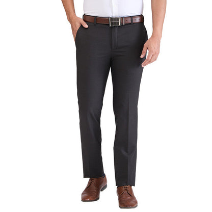 Raymond Brown Stripe Slim Fit Polyester Blend Trouser