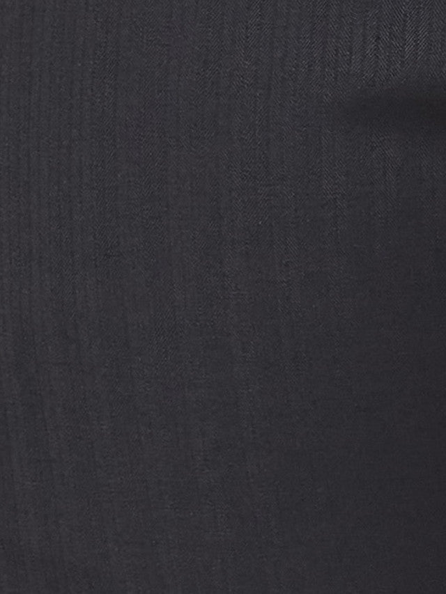 Raymond Men Black Stripe Slim Fit Polyester Blend Trouser