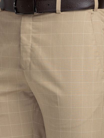 Raymond Brown Checks Contemporary Fit Polyester Blend Trouser