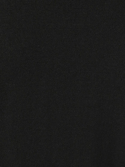 Raymond Men Black Stripe Regular Fit Acrlic Blend Sweater