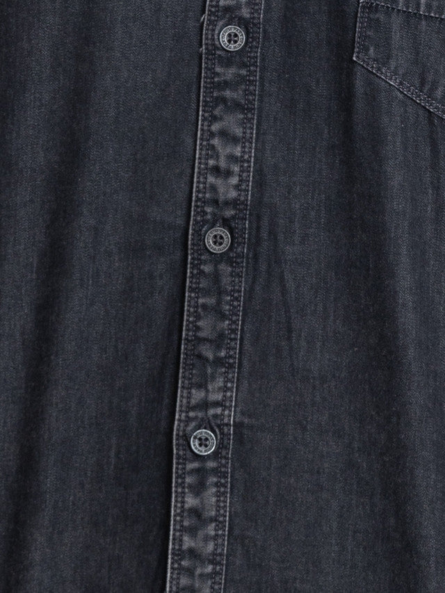 Parx Black Solid Slim Fit Cotton Casual Shirt