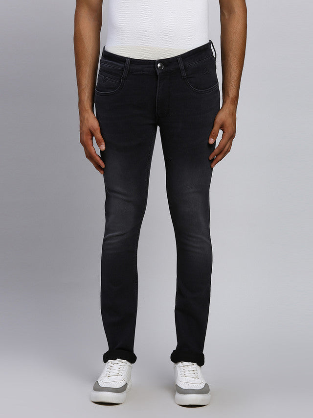 Parx Men Black Solid Skinny Fit Jeans