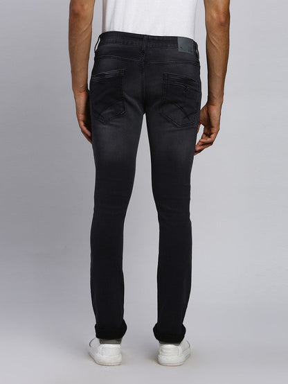 Parx Men Black Solid Skinny Fit Jeans