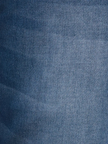 Men Blue Slim Tapered Fit Plain Cotton Blend Jeans