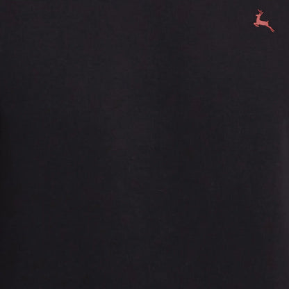 Parx Men Black Solid Regular Fit Cotton Blend Sweatshirt