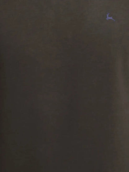 Men Green Regular Fit Solid Cotton Blend Sweatshirts