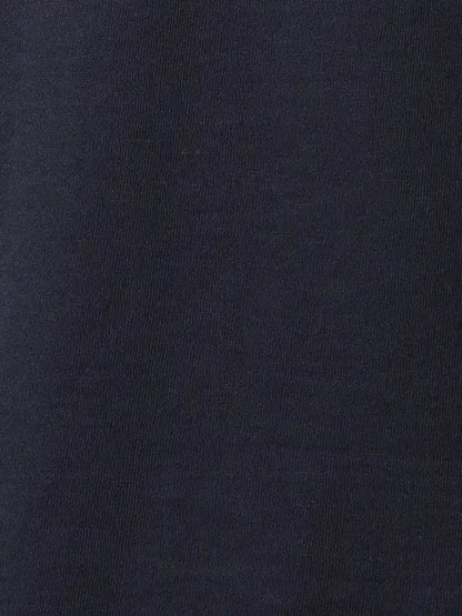 Men Blue Regular Fit Yarn Dyed Cotton Round Neck Collar Polo T-Shirt